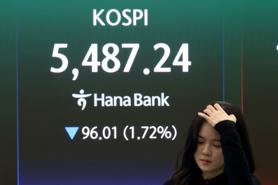 하락 마감한 코스피