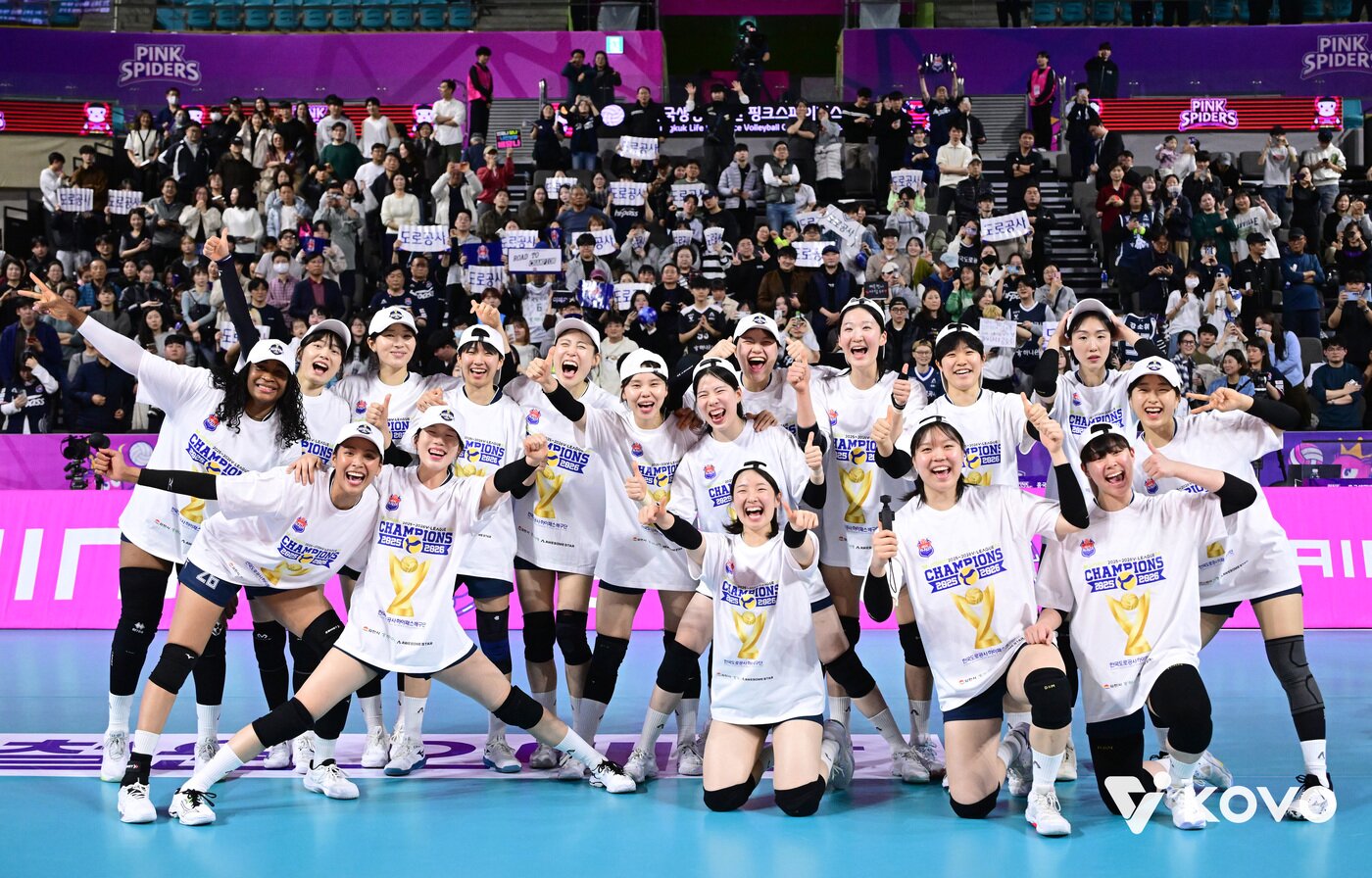 본문 이미지 - 정규리그 1위를 차지한 한국도로공사. (KOVO 제공. 재판매 및 DB 금지) 2026.3.13 ⓒ 뉴스1