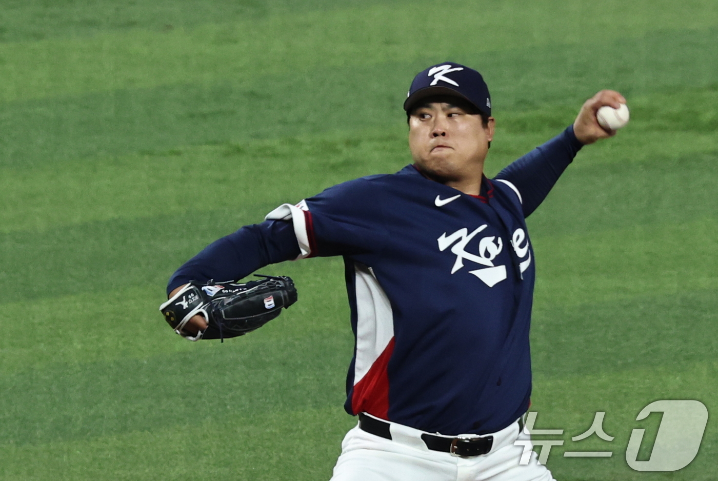 (마이애미=뉴스1) 구윤성 기자 = 13일 오후(현지시간) 미국 플로리다주 마이애미 론디포파크에서 열린 2026 월드베이스볼클래식(WBC) 8강전 대한민국과 도미니카공화국의 경기. …