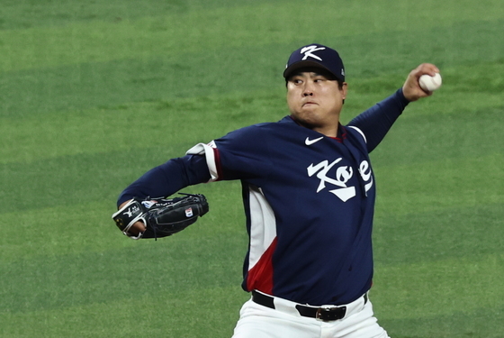 류현진, 결의에 찬 눈빛