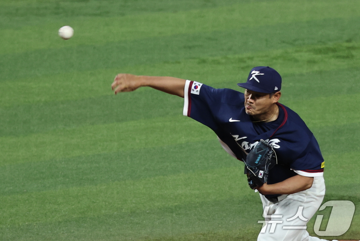 (마이애미=뉴스1) 구윤성 기자 = 13일 오후(현지시간) 미국 플로리다주 마이애미 론디포파크에서 열린 2026 월드베이스볼클래식(WBC) 8강전 대한민국과 도미니카공화국의 경기. …