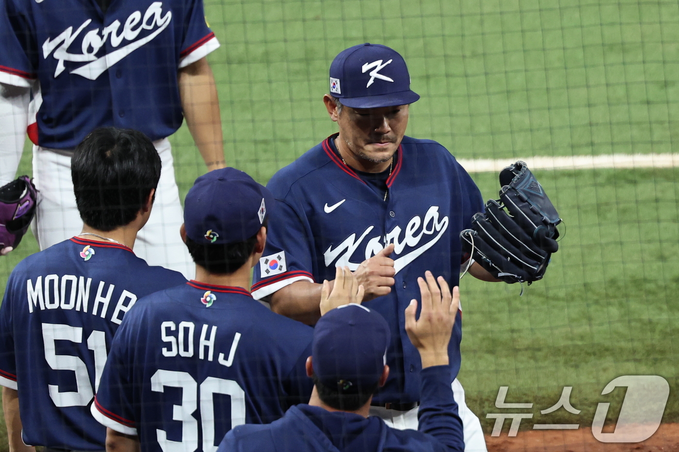 (마이애미=뉴스1) 구윤성 기자 = 13일 오후(현지시간) 미국 플로리다주 마이애미 론디포파크에서 열린 2026 월드베이스볼클래식(WBC) 8강전 대한민국과 도미니카공화국의 경기 …