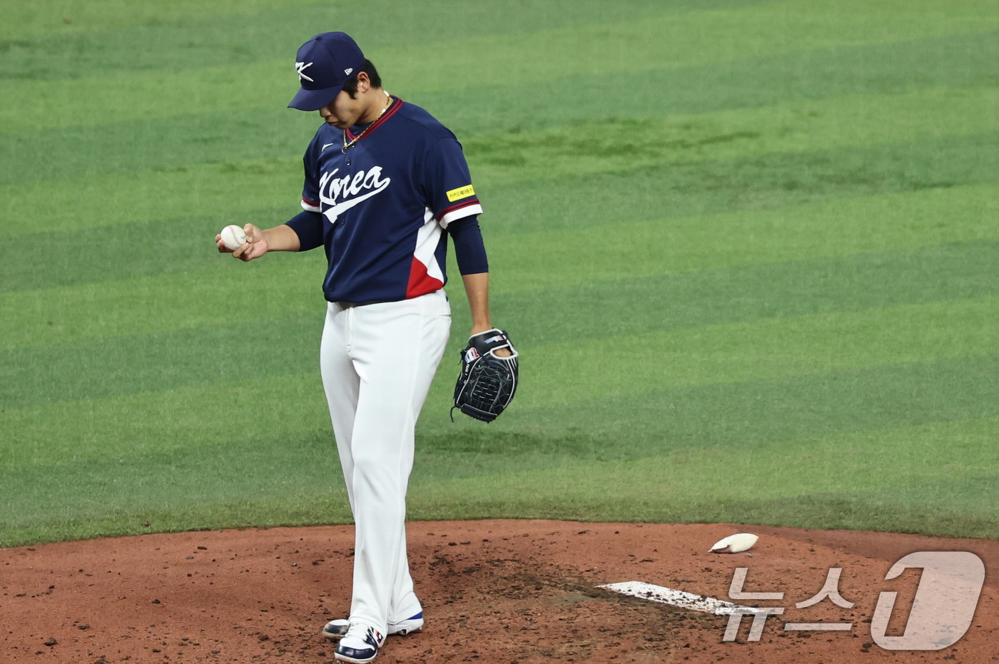 (마이애미=뉴스1) 구윤성 기자 = 13일 오후(현지시간) 미국 플로리다주 마이애미 론디포파크에서 열린 2026 월드베이스볼클래식(WBC) 8강전 대한민국과 도미니카공화국의 경기에 …