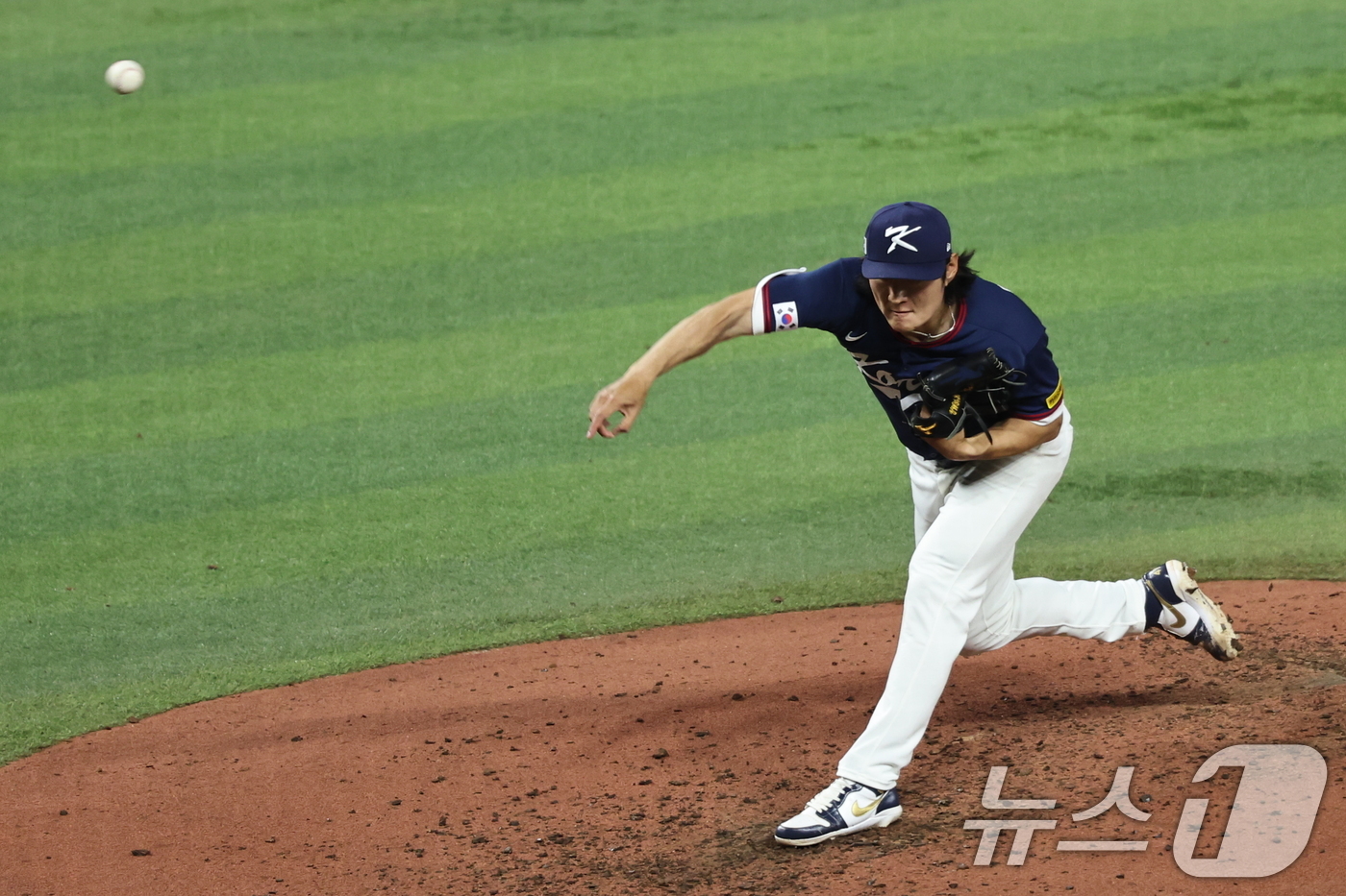 (마이애미=뉴스1) 구윤성 기자 = 13일 오후(현지시간) 미국 플로리다주 마이애미 론디포파크에서 열린 2026 월드베이스볼클래식(WBC) 8강전 대한민국과 도미니카공화국의 경기에 …