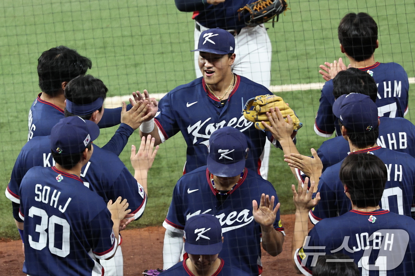 (마이애미=뉴스1) 구윤성 기자 = 13일 오후(현지시간) 미국 플로리다주 마이애미 론디포파크에서 열린 2026 월드베이스볼클래식(WBC) 8강전 대한민국과 도미니카공화국의 경기, …