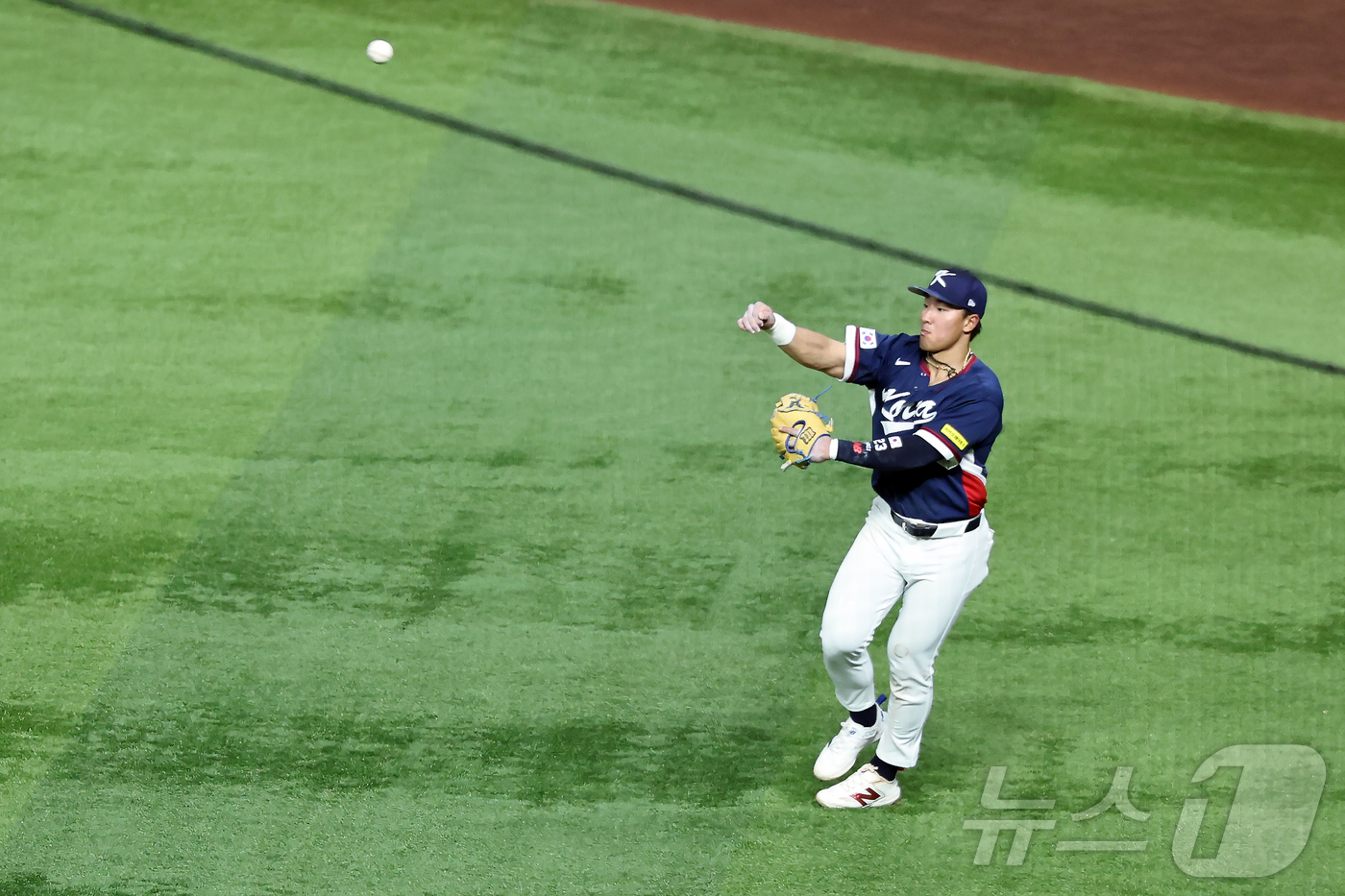 (마이애미=뉴스1) 구윤성 기자 = 13일 오후(현지시간) 미국 플로리다주 마이애미 론디포파크에서 열린 2026 월드베이스볼클래식(WBC) 8강전 대한민국과 도미니카공화국의 경기 …