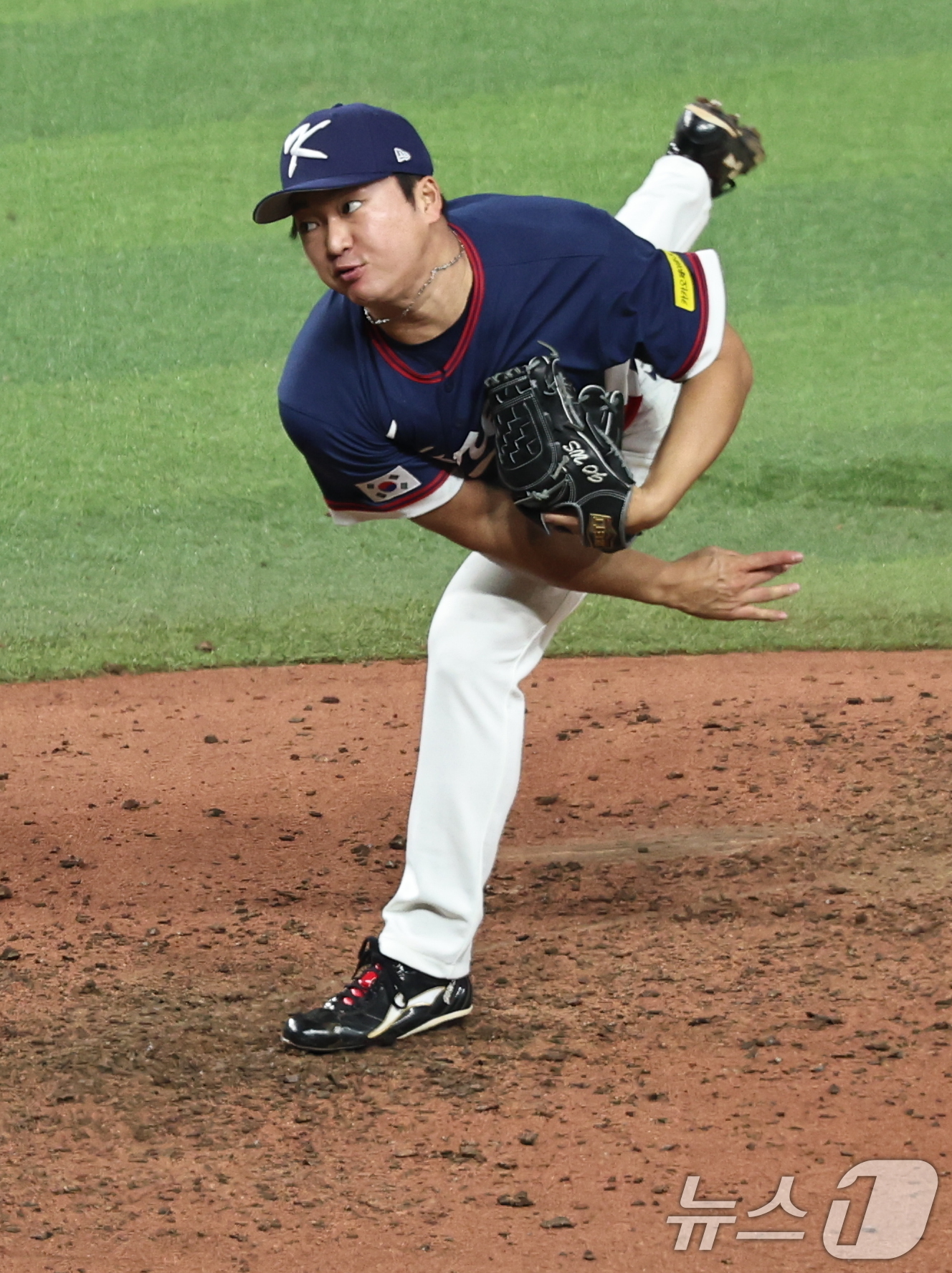 (마이애미=뉴스1) 구윤성 기자 = 13일 오후(현지시간) 미국 플로리다주 마이애미 론디포파크에서 열린 2026 월드베이스볼클래식(WBC) 8강전 대한민국과 도미니카공화국의 경기, …