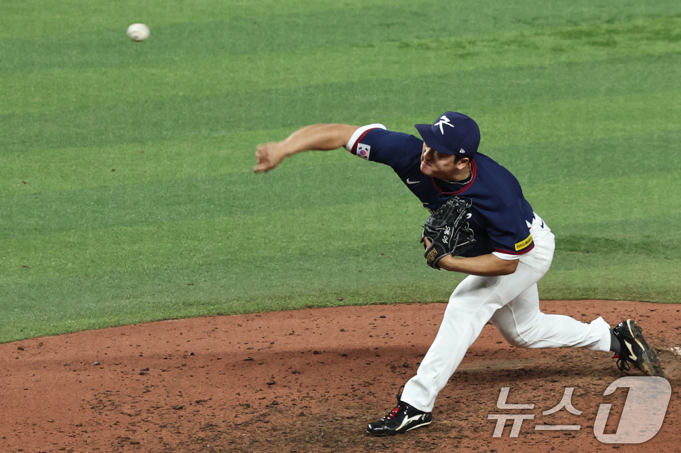 (마이애미=뉴스1) 구윤성 기자 = 13일 오후(현지시간) 미국 플로리다주 마이애미 론디포파크에서 열린 2026 월드베이스볼클래식(WBC) 8강전 대한민국과 도미니카공화국의 경기 …