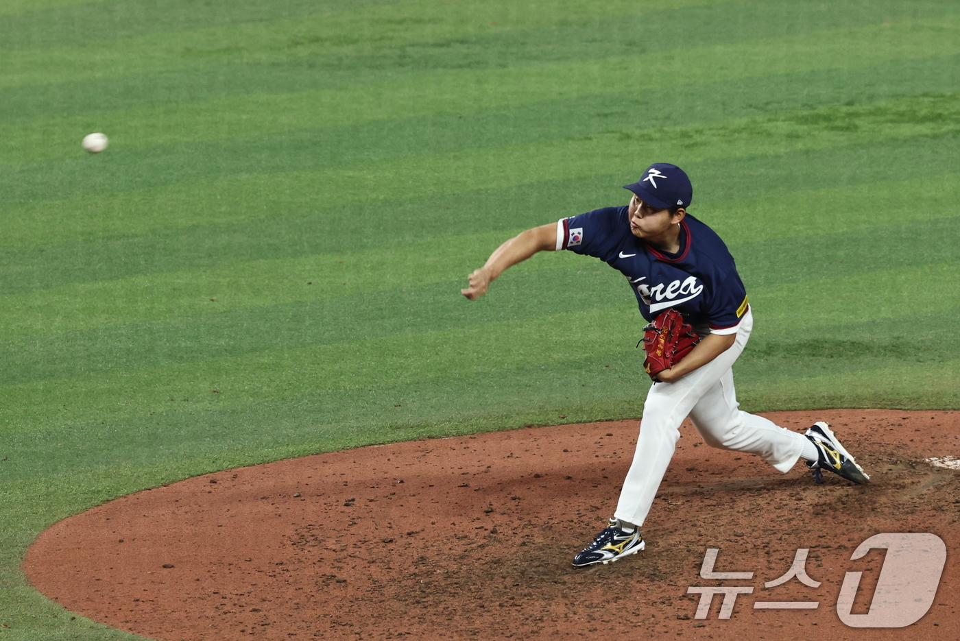 (마이애미=뉴스1) 구윤성 기자 = 13일 오후(현지시간) 미국 플로리다주 마이애미 론디포파크에서 열린 2026 월드베이스볼클래식(WBC) 8강전 대한민국과 도미니카공화국의 경기 …