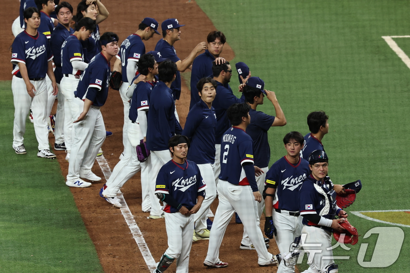 (서울=뉴스1) 구윤성 기자 = 13일 오후(현지시간) 미국 플로리다주 마이애미 론디포파크에서 열린 2026 월드베이스볼클래식(WBC) 8강전 대한민국과 도미니카공화국의 경기 7회 …