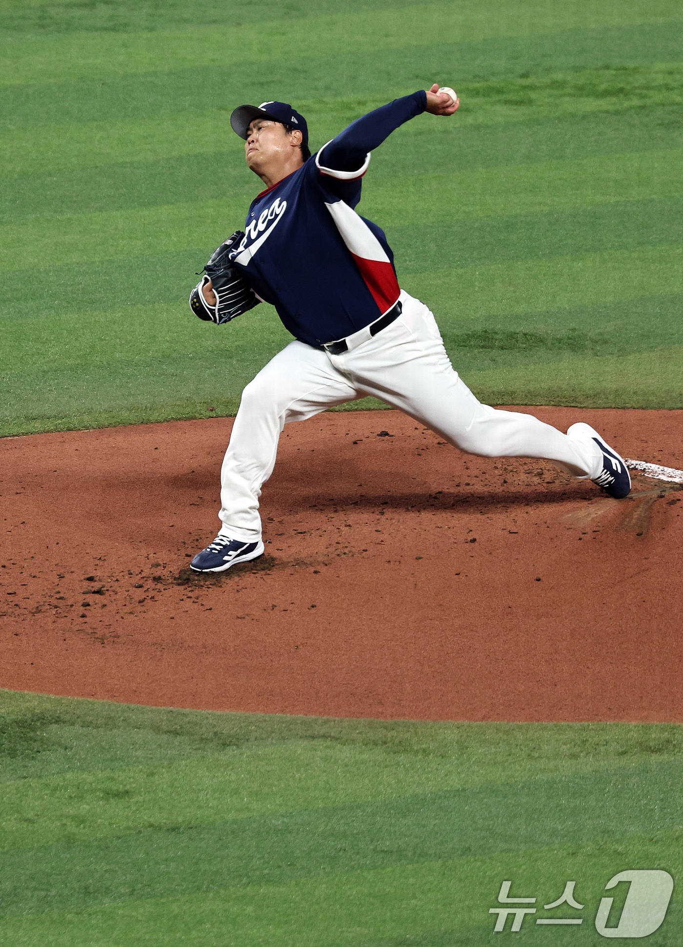 (마이애미=뉴스1) 구윤성 기자 = 13일 오후(현지시간) 미국 플로리다주 마이애미 론디포파크에서 열린 2026 월드베이스볼클래식(WBC) 8강전 대한민국과 도미니카공화국의 경기. …