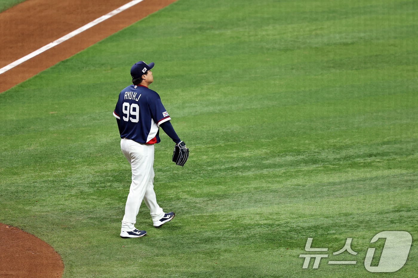 (마이애미=뉴스1) 구윤성 기자 = 13일 오후(현지시간) 미국 플로리다주 마이애미 론디포파크에서 열린 2026 월드베이스볼클래식(WBC) 8강전 대한민국과 도미니카공화국의 경기. …