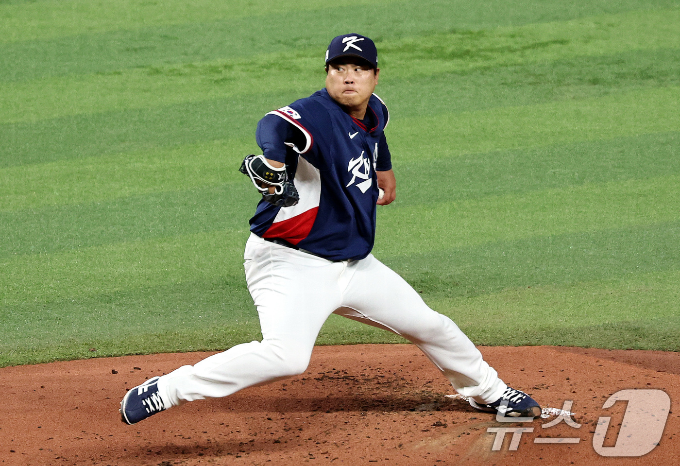 (마이애미=뉴스1) 구윤성 기자 = 13일 오후(현지시간) 미국 플로리다주 마이애미 론디포파크에서 열린 2026 월드베이스볼클래식(WBC) 8강전 대한민국과 도미니카공화국의 경기. …