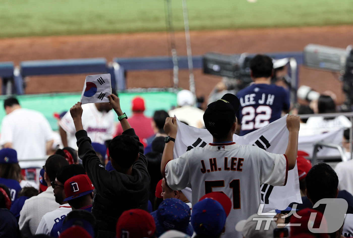 (마이애미=뉴스1) 구윤성 기자 = 13일 오후(현지시간) 미국 플로리다주 마이애미 론디포파크에서 열린 2026 월드베이스볼클래식(WBC) 8강전 대한민국과 도미니카공화국의 경기. …