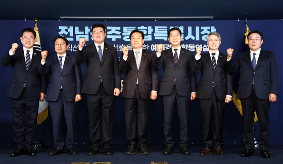 전남광주특별시장 민주당 예비경선 합동연설회…선거 레이스 개막