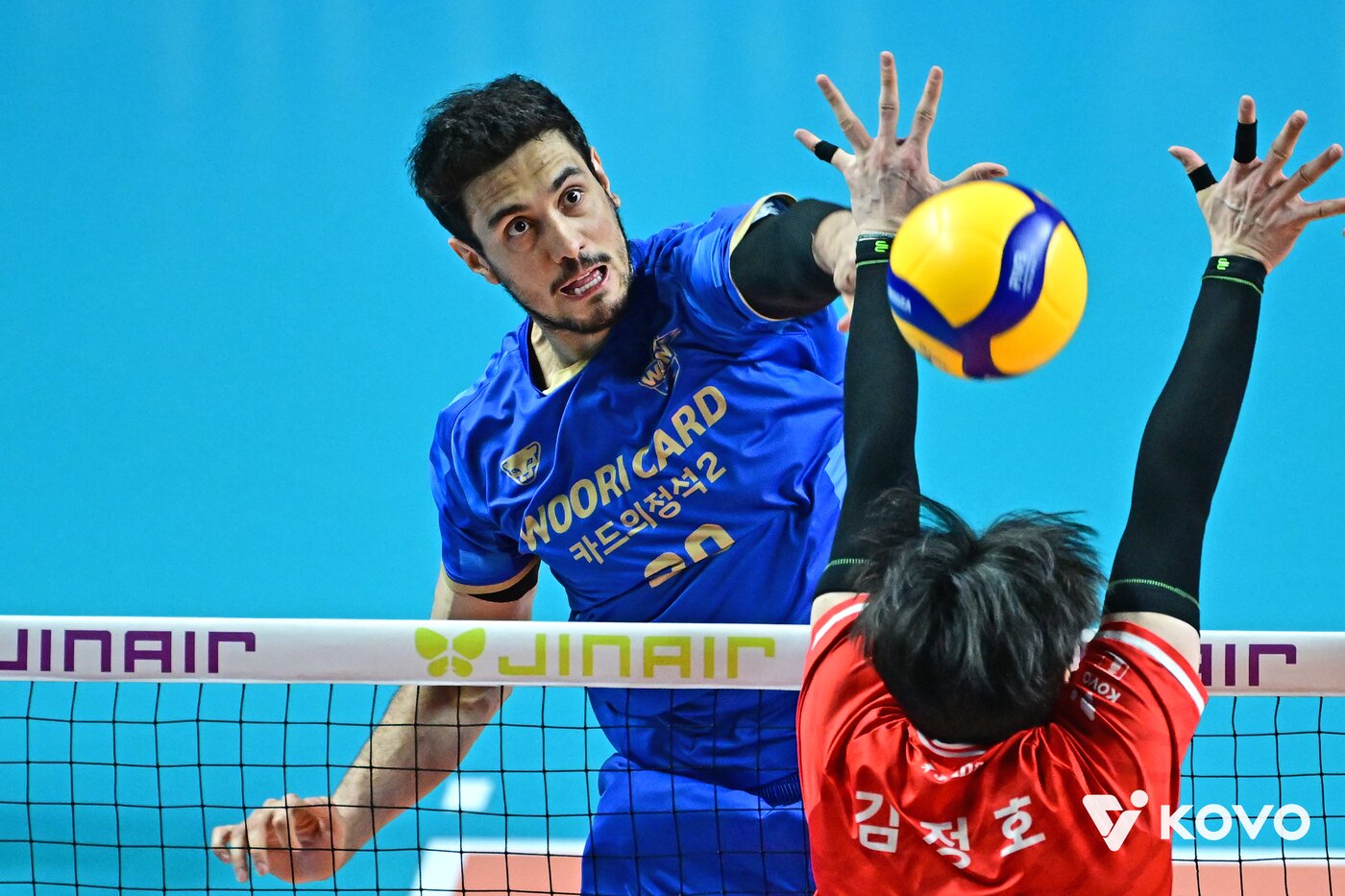 본문 이미지 - 우리카드가 한국전력을 3-2로 따돌렸다.(KOVO제공)