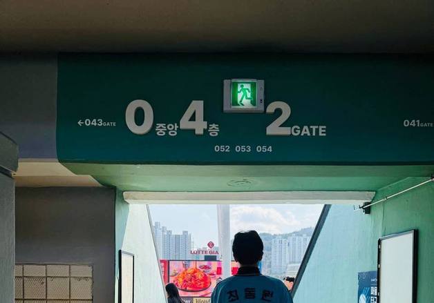 한동훈, 사직구장 깜짝 방문…일주일 만에 부산 찾아 야구 관람