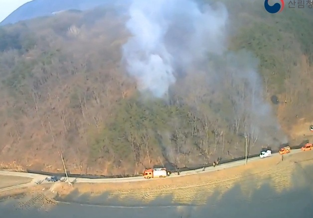 의성서 쓰레기 태우다 산불…42분 만에 진화