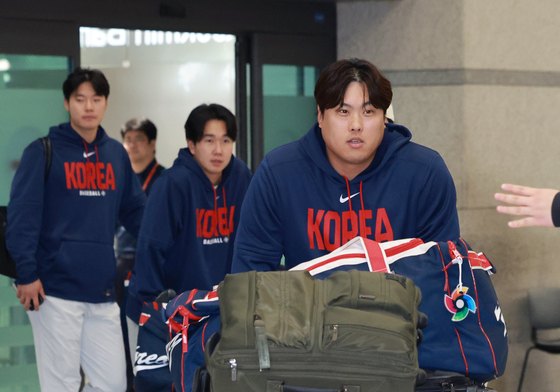 'WBC 8강' 귀국하는 한국 대표팀