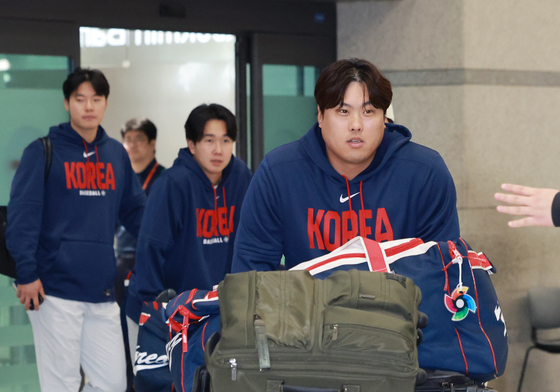 'WBC 8강' 귀국하는 한국 대표팀