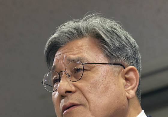 언론브리핑하는 허민 국가유산청장