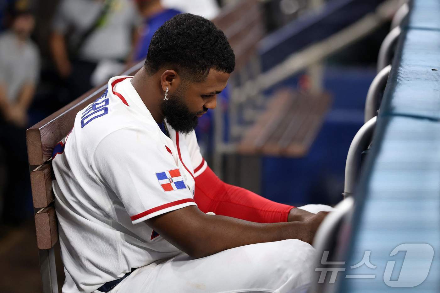 본문 이미지 - 도미니카공확국은 16일(한국시간) 열린 2026 WBC 4강에서 미국에 1-2로 졌다. ⓒ AFP=뉴스1