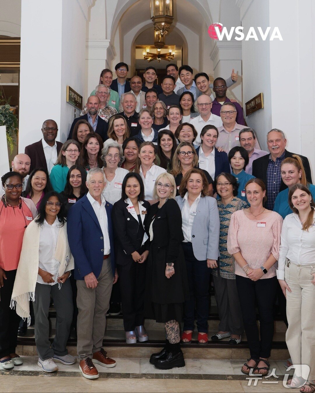 본문 이미지 - 아시아·오세아니아 지역 멤버 포럼 참석자들이 기념사진을 찍고 있다(와사바 제공). ⓒ 뉴스1