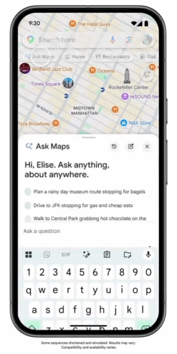 본문 이미지 - 구글 지도의 '애스크 맵스'(Ask Maps) 예시 (구글 블로그 갈무리)
