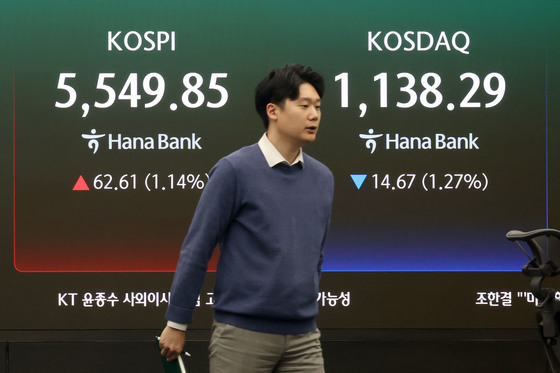 코스피 상승, 코스닥 하락 마감