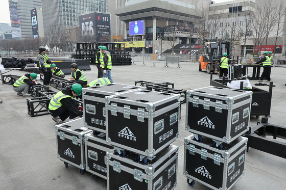 BTS 컴백 앞두고 광화문광장 '통제'