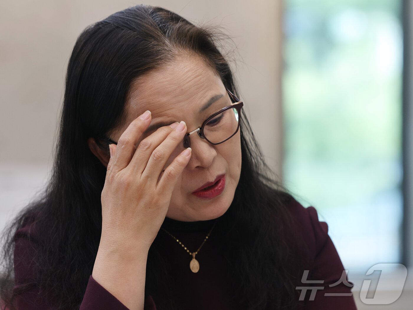 본문 이미지 - 정미경 폰히펠-린다우(VHL) 증후군 환우회 총무가 16일 오후 서울시 강서구의 한 카페에서 뉴스1과 인터뷰를 하고 있다. 2026.3.16 ⓒ 뉴스1 황기선 기자