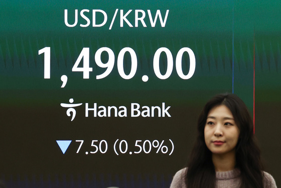 1490원 출발하는 환율