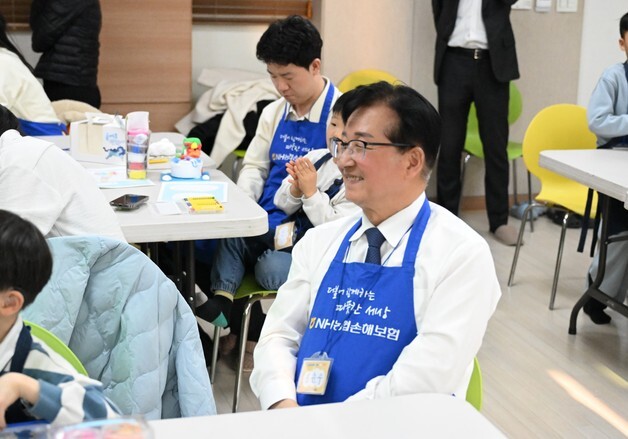 농협손보, 소외계층 아동 대상 미술교육…'왕구와 함께 희망스케치' 실시