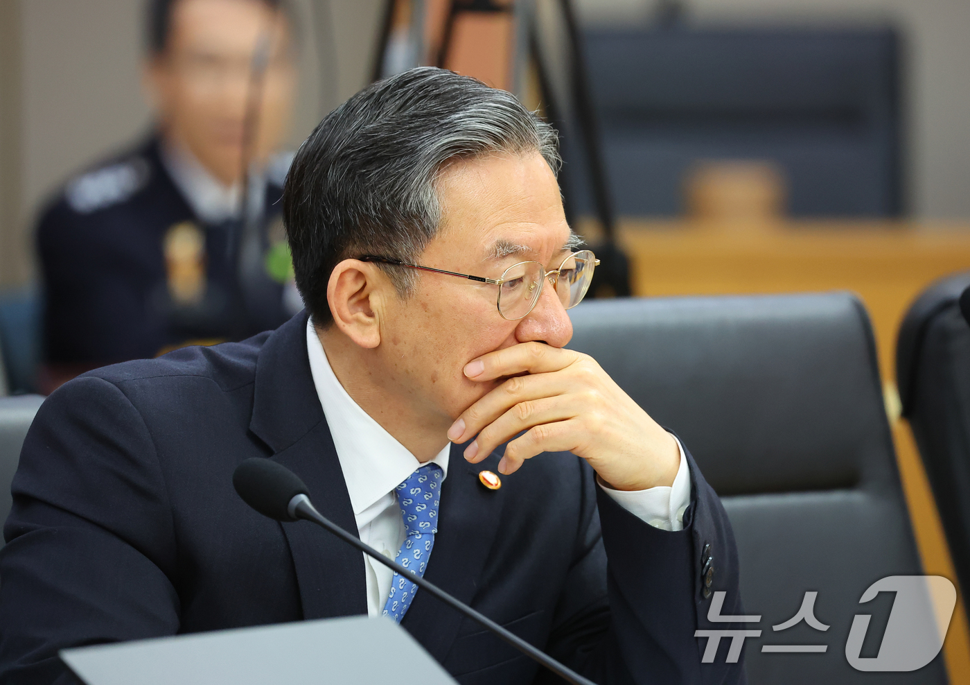 (세종=뉴스1) 허경 기자 = 정성호 법무부 장관이 17일 정부세종청사에서 열린 국무회의에 참석해 있다. (청와대통신사진기자단) 2026.3.17/뉴스1