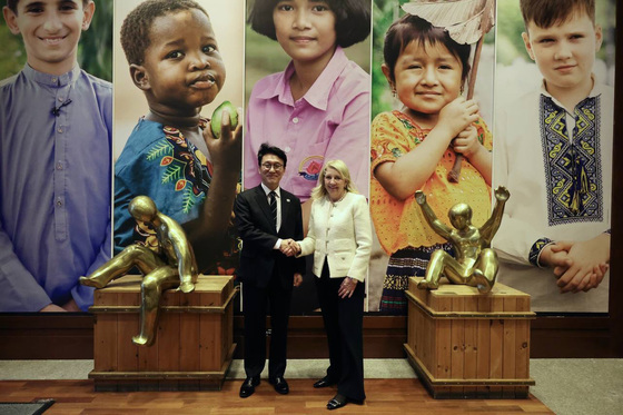 김민석 총리, 캐서린 러셀 유니세프 총재 면담