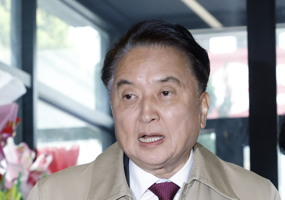 현역 첫 컷오프 김영환 충북도지사, 국힘 당사 찾아 입장 표명