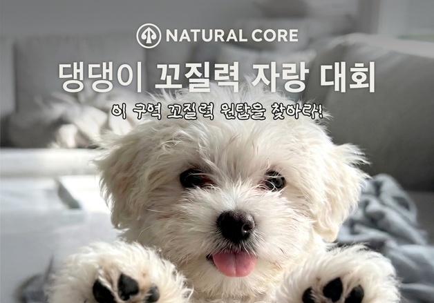 "안 씻은 강아지색이 대세?"…네츄럴코어, '꼬질력 대회' 연다