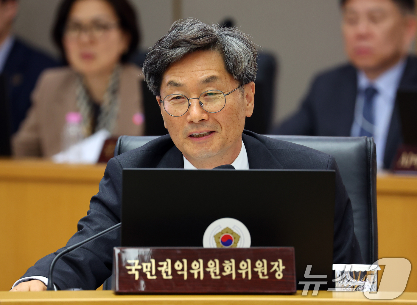 (세종=뉴스1) 이재명 기자 = 정일연 국민권익위원장이 17일 정부세종청사에서 열린 국무회의에서 발언을 하고 있다. (청와대통신사진기자단) 2026.3.17/뉴스1