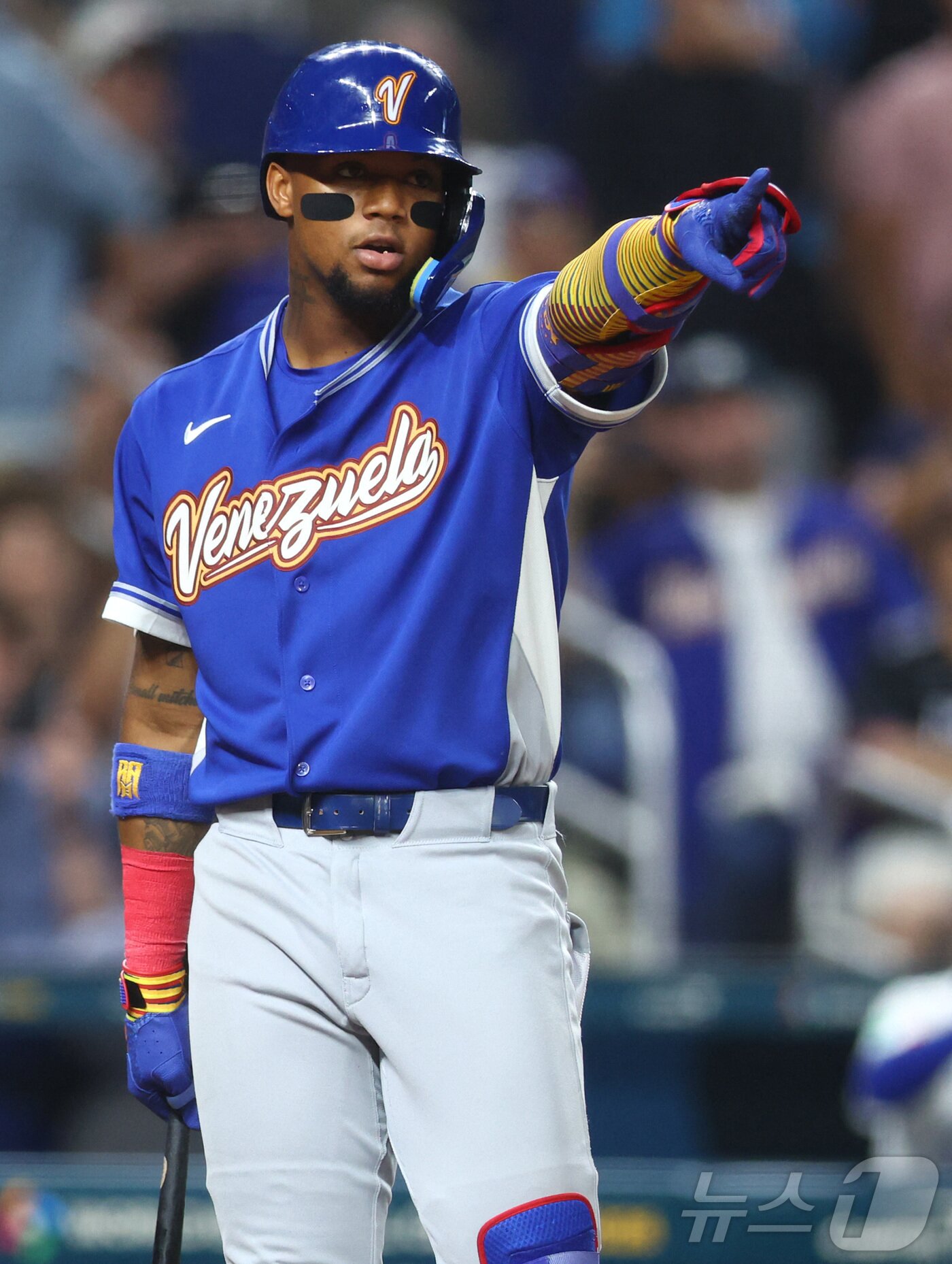 본문 이미지 - 베네수엘라의 로날드 아쿠냐 주니어. ⓒ AFP=뉴스1