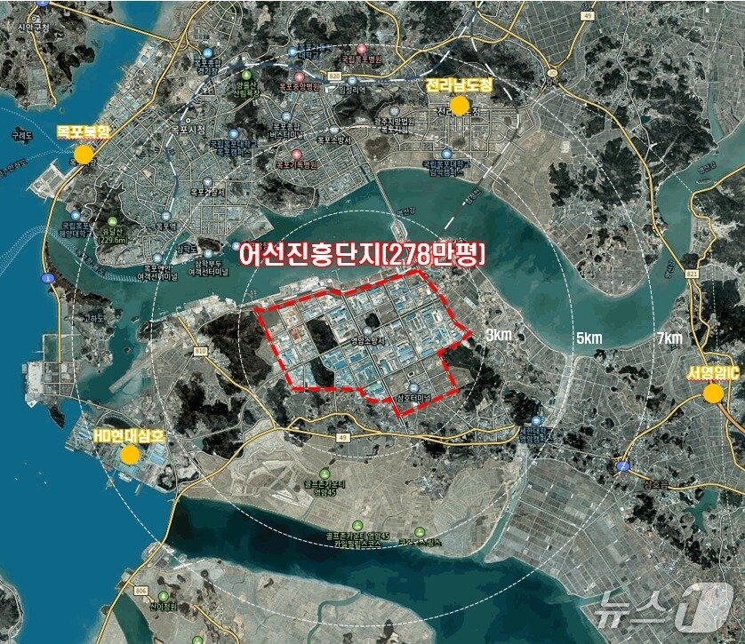 본문 이미지 - 전남 영암군 대불국가산업단지 일원 어선건조·개조업 진흥단지 위치(한국해양교통안전공단 제공)