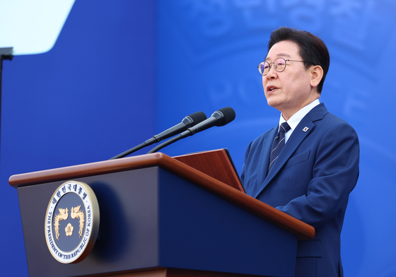 이재명 대통령, 신임 경찰 경위·경감 임용식 축사