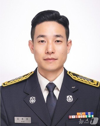 본문 이미지 - 경기 분당소방서 소속 김홍중 소방교. (분당소방서 제공. 재판매 및 DB 금지) 2026.3.17/뉴스1