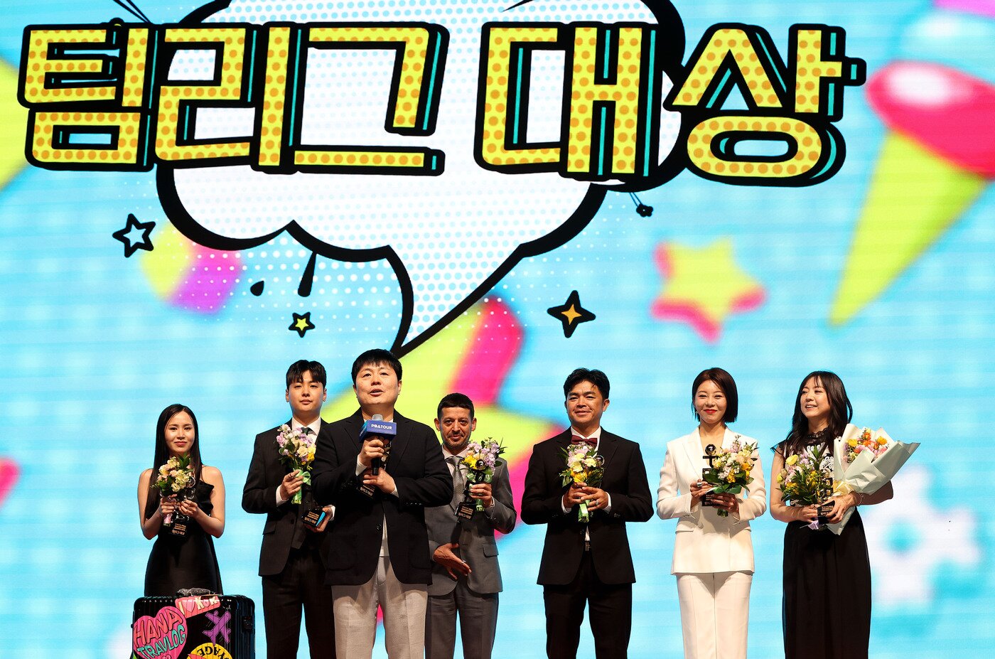 본문 이미지 - PBA 골든큐 시상식 수상자(PBA 제공)  