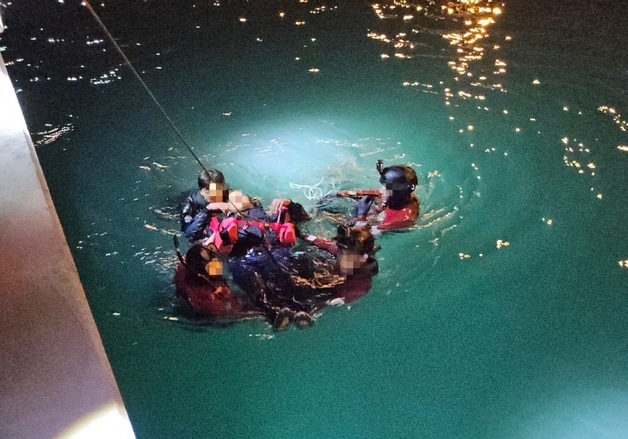울산 온산공단 앞 해상서 익수사고…만취 2명 해경에 구조