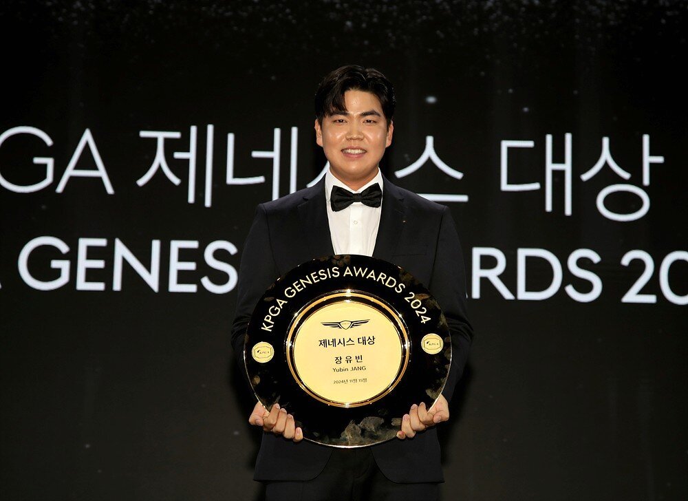 본문 이미지 - 2024 시즌 KPGA투어를 평정했던 장유빈. (KPGA 제공)