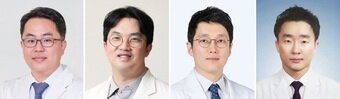 본문 이미지 - (왼쪽부터) 신동욱·조종호·윤동욱 삼성서울병원 교수, 정재준 해운대백병원 교수. (삼성서울병웑 제공)