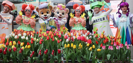 120만송이 꽃의 향연 '에버랜드 튤립축제' 앞두고