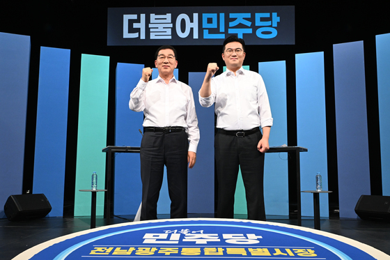 "좋은 점수 못주겠다" 신정훈·정준호, 광주시정·전남도정 비판(종합)