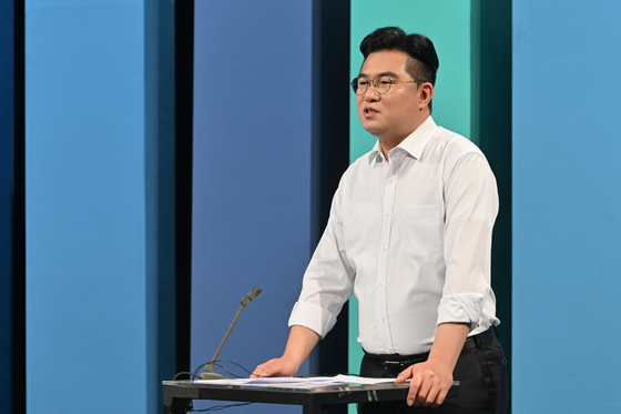 발언하는 정준호 후보