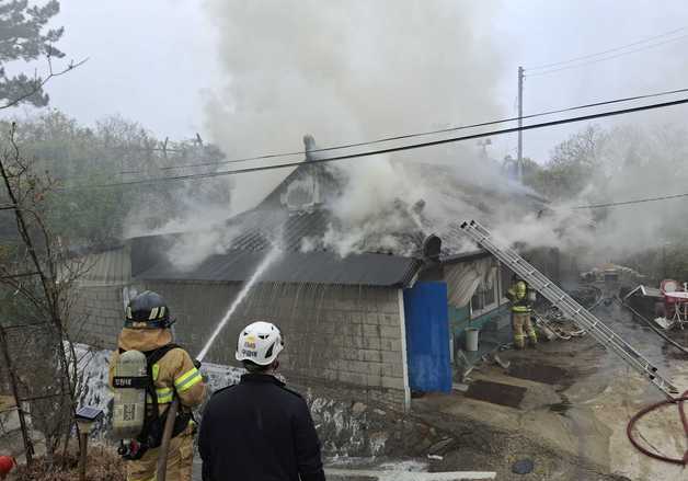 삼척 원덕읍 노곡리 주택서 화재…1시간 30여분만에 진화